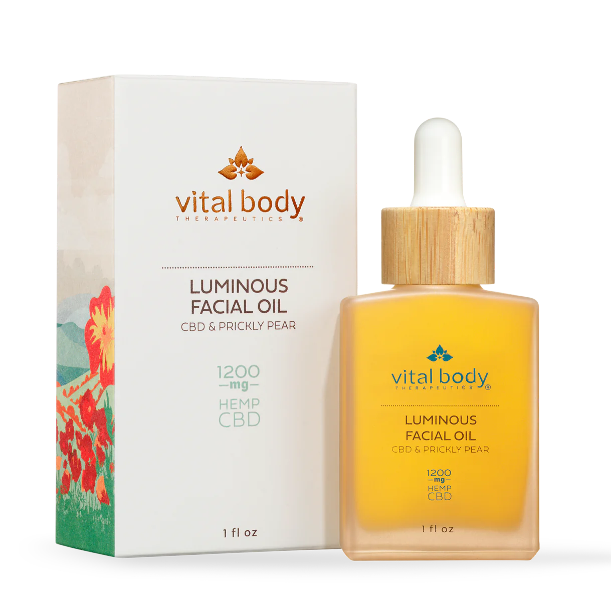 Luminous Facial Oil with CBD & Prickly Pear by Vital Body