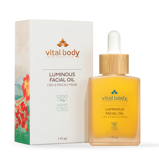 Luminous Facial Oil with CBD & Prickly Pear by Vital Body